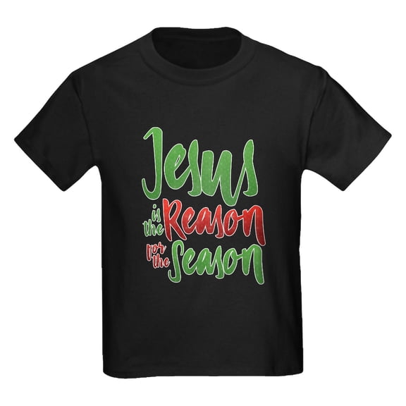 CafePress - Jesus Is The Reason Kids Dark T Shirt - Dark T-Shirt Kids XS-XL