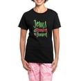 thumbnail image 1 of CafePress - Jesus Is The Reason Women's Dark Pajamas - Women's Short Sleeve Print T-Shirt and Pants Dark Cotton Pajama Set, 1 of 7