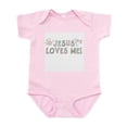 thumbnail image 1 of CafePress - Jesus Loves Me Infant Bodysuit - Baby Light Bodysuit, Size Newborn - 24 Months, 1 of 4