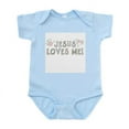 thumbnail image 1 of CafePress - Jesus Loves Me Infant Bodysuit - Baby Light Bodysuit, Size Newborn - 24 Months, 1 of 4