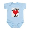 thumbnail image 1 of CafePress - Jesus Loves Me Infant Creeper - Baby Light Bodysuit, Size Newborn - 24 Months, 1 of 4