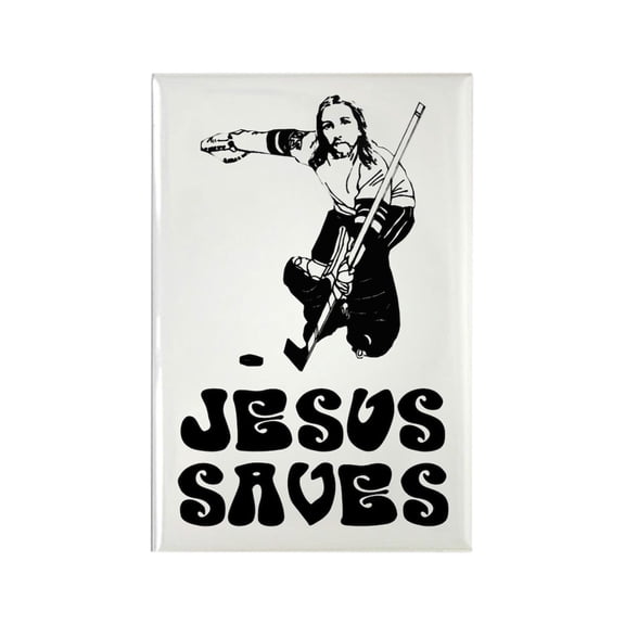 CafePress - Jesus Saves - Rectangle Magnet, 2"x3" Refrigerator Magnet
