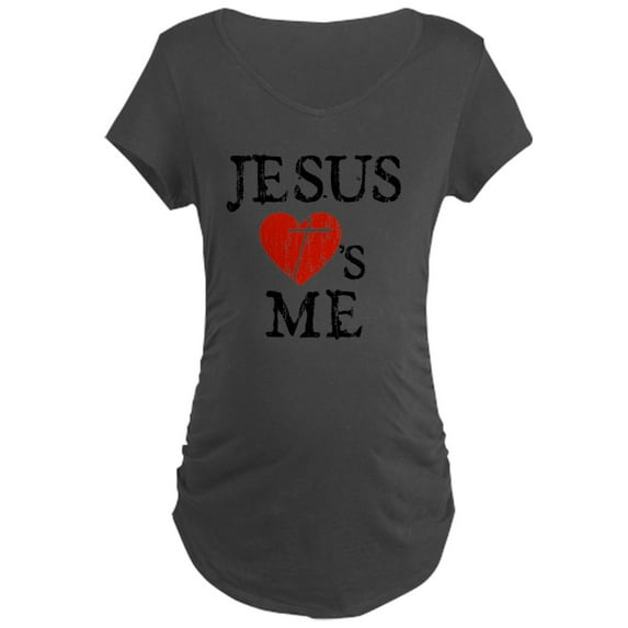 CafePress - Jesusheartsme Maternity Dark T Shirt - Maternity Dark T-Shirt