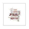thumbnail image 1 of CafePress - Jesuswordcloud3 - Square Sticker 3" x 3", 1 of 1