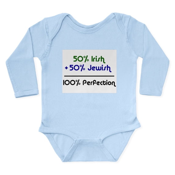 CafePress - Jewish_Irish Body Suit - Long Sleeve Cotton Baby Bodysuit