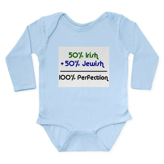 CafePress - Jewish_Irish Body Suit - Long Sleeve Cotton Baby Bodysuit