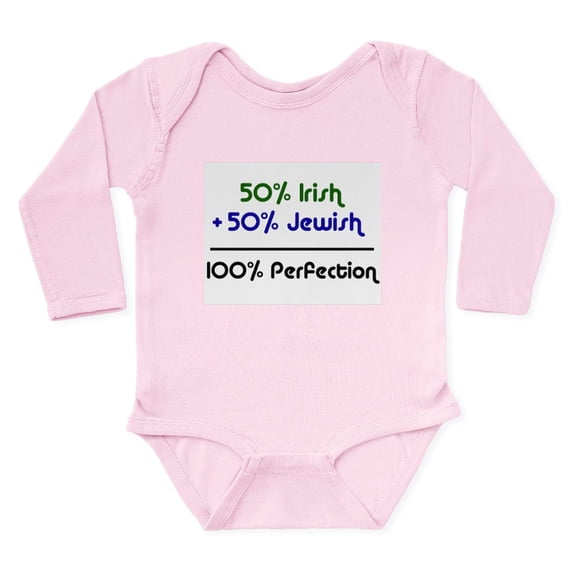 CafePress - Jewish_Irish Body Suit - Long Sleeve Cotton Baby Bodysuit
