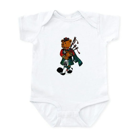 CafePress - Jimmie The Scottish Piper Bear Infant Bodysuit - Baby Light Bodysuit, Size Newborn - 24 Months