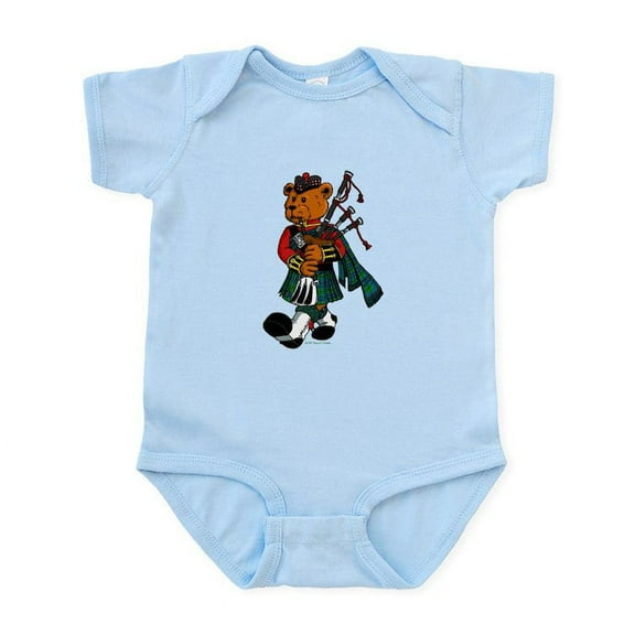 CafePress - Jimmie The Scottish Piper Bear Infant Bodysuit - Baby Light Bodysuit, Size Newborn - 24 Months