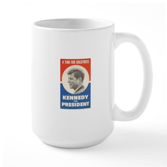 CafePress - John F. Kennedy Mugs - 15 oz Ceramic Large White Novelty Mug