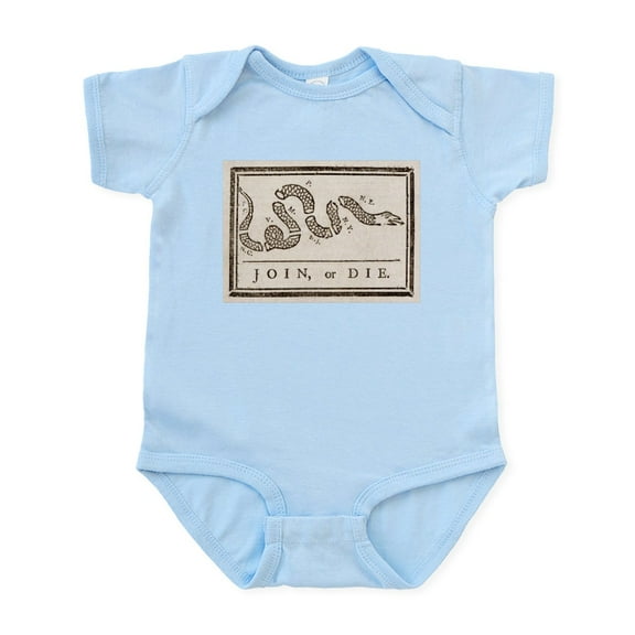 CafePress - Join Or Die American Revolution B Fr Body Suit - Baby Light Bodysuit, Size Newborn - 24 Months