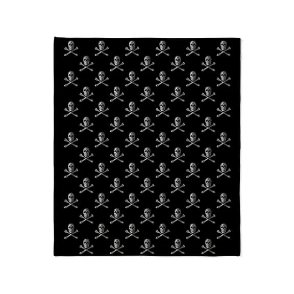 CafePress - Jolly Roger Skull Pattern Blanket - Soft Fleece Throw Blanket, 50"x60" for All Ages
