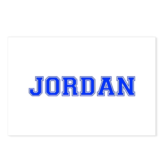 CafePress - Jordan Var Blue 400 - Postcards (Package of 8)