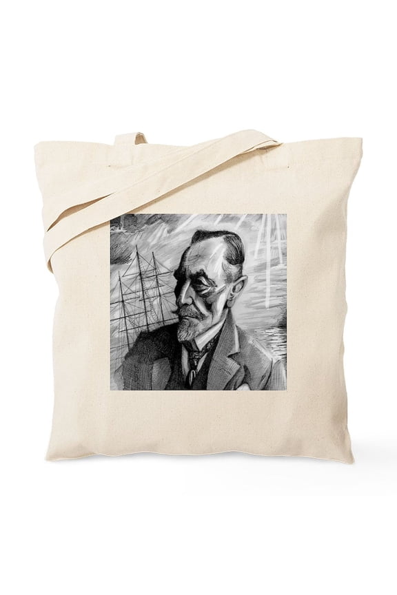 - Joseph Conrad Tote Bag - Unisex Canvas Tote Bag, Beige, 1-Piece