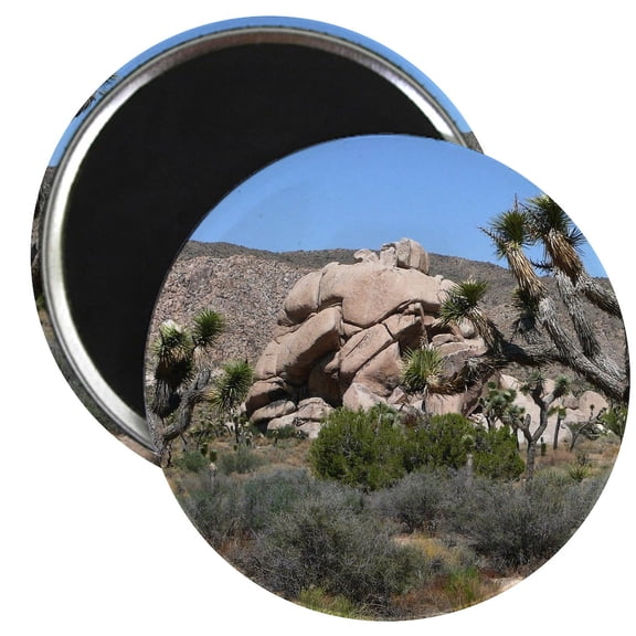 CafePress - Joshua Tree National Park Magnet - 2.25" Round Magnet, Refrigerator Magnet, Button Magnet Style