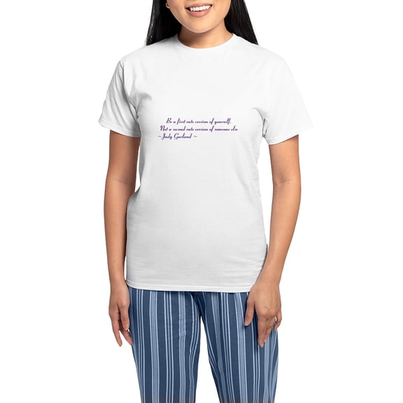 CafePress - Judy Garland Women's Light Pajamas - Women's Short Sleeve Print T-Shirt and Pants Light Cotton Pajama Set