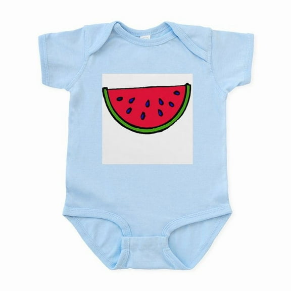CafePress - Juicy Watermelon Slice Infant Creeper - Baby Light Bodysuit, Size Newborn - 24 Months