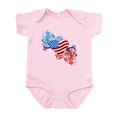 thumbnail image 1 of CafePress - July 4Th Heart Scroll Infant Bodysuit - Baby Light Bodysuit, Size Newborn - 24 Months, 1 of 4