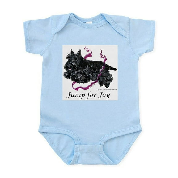 CafePress - Jump For Joy Scottie Infant Bodysuit - Baby Light Bodysuit, Size Newborn - 24 Months