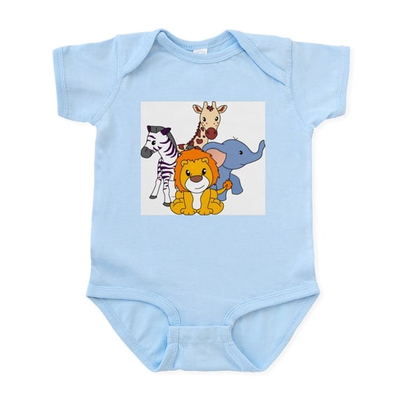 CafePress - Jungle Babies Infant Bodysuit - Baby Light Bodysuit, Size Newborn - 24 Months