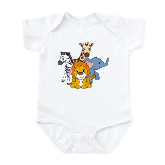 CafePress - Jungle Babies Infant Bodysuit - Baby Light Bodysuit, Size Newborn - 24 Months