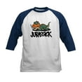 thumbnail image 1 of CafePress - Jurassic Dinosaur Kids Baseball T Shirt - Kids Cotton Baseball Jersey, 3/4 Sleeve Shirt, 1 of 4