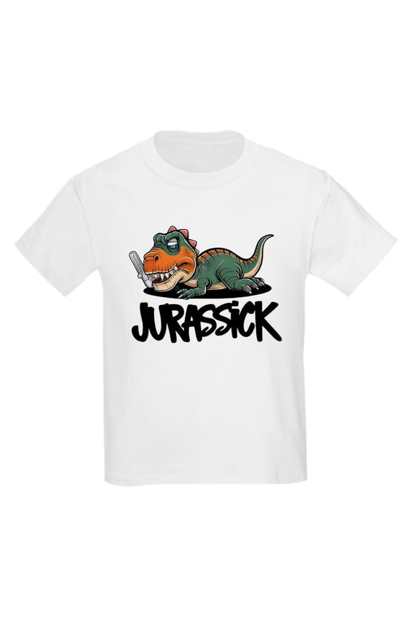 - Jurassic Dinosaur Kids T Shirt - Light Classic Kids Graphic, Short Sleeve T-Shirt, Sizes XS-XL
