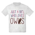 thumbnail image 1 of CafePress - Just A Girl Who Loves Owls Cute Design For T Shirt - Light Classic Kids Graphic, Short Sleeve T-Shirt, Sizes XS-XL, 1 of 4