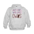 thumbnail image 1 of CafePress - Just A Girl Who Loves Owls Cute Design Sweatshirt - Kids Hooded Sweatshirt, Classic Hoodie, 1 of 4
