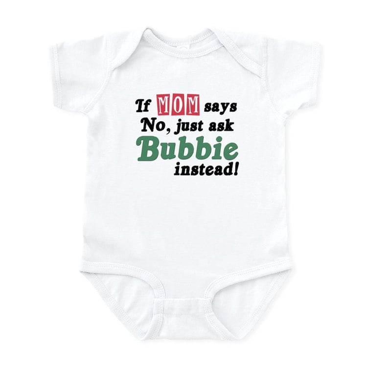 CafePress - Just Ask Bubbie! Funny Baby Onesie - Baby Light Bodysuit, Size Newborn - 24 Months