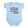 thumbnail image 1 of CafePress - Just Ask Godmom! Infant Bodysuit - Baby Light Bodysuit, Size Newborn - 24 Months, 1 of 4