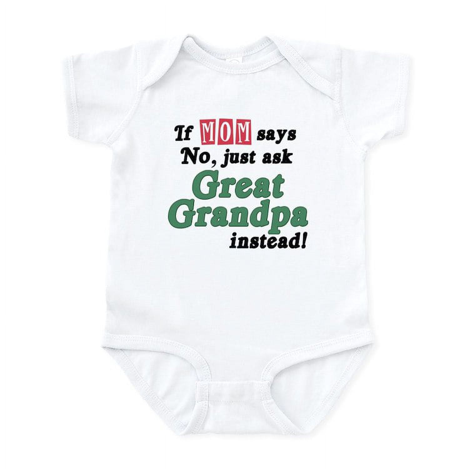 CafePress - Just Ask Great Grandpa! Baby Onesie - Baby Light Bodysuit, Size Newborn - 24 Months