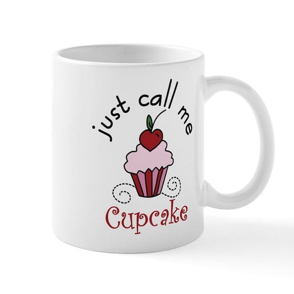 CafePress - Just Call Me Cupcake Mug - 11 oz Ceramic Mug - Novelty Coffee Tea Cup