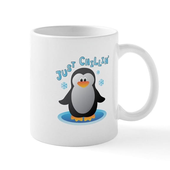 CafePress - Just Chilin Mugs - 11 oz Ceramic Mug - Novelty Coffee Tea Cup