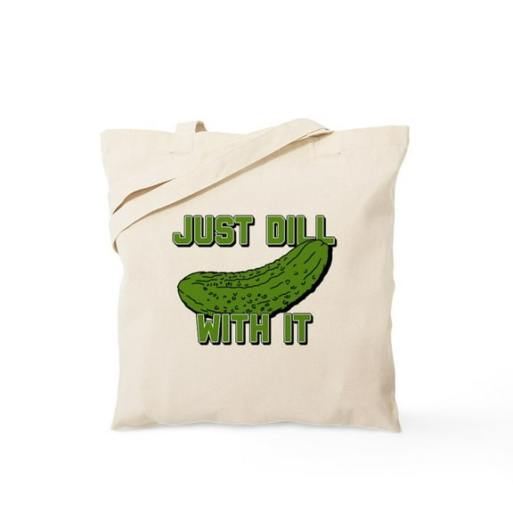 CafePress - Just Dill With It Tote Bag - Unisex Canvas Tote Bag, Beige, 1-Piece