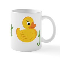 CafePress - Just Ducky Mug - 11 oz Ceramic Mug - Novelty Coffee Tea Cup