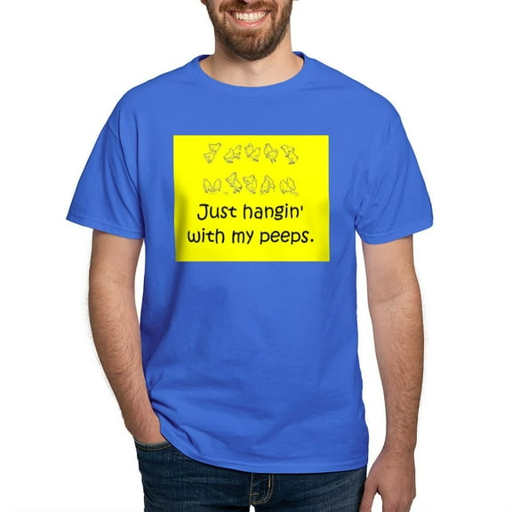 CafePress - Just Hangin' With My Peeps T Shirt - Men's Classic Graphic Cotton T-Shirt