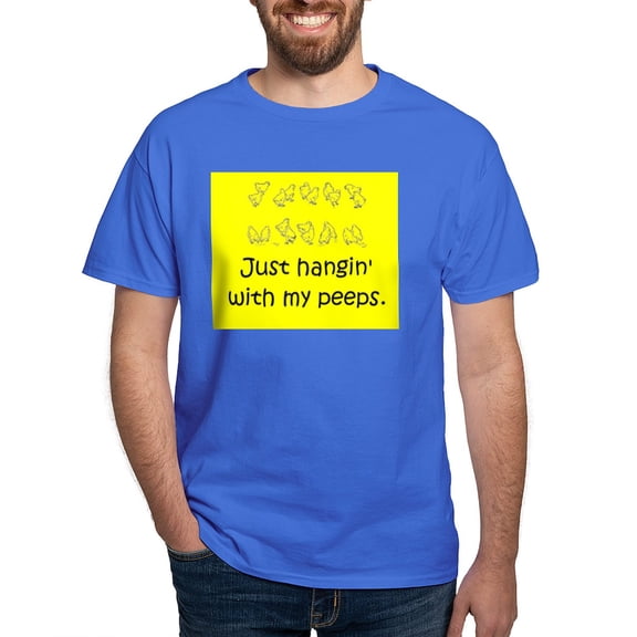 CafePress - Just Hangin' With My Peeps T Shirt - Men's Classic Graphic Cotton T-Shirt
