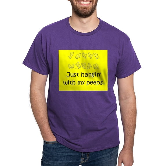 CafePress - Just Hangin' With My Peeps T Shirt - Men's Classic Graphic Cotton T-Shirt