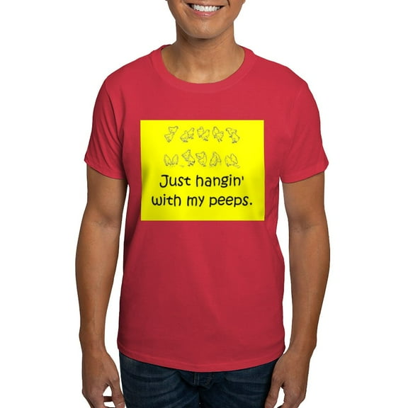 CafePress - Just Hangin' With My Peeps T Shirt - Men's Classic Graphic Cotton T-Shirt