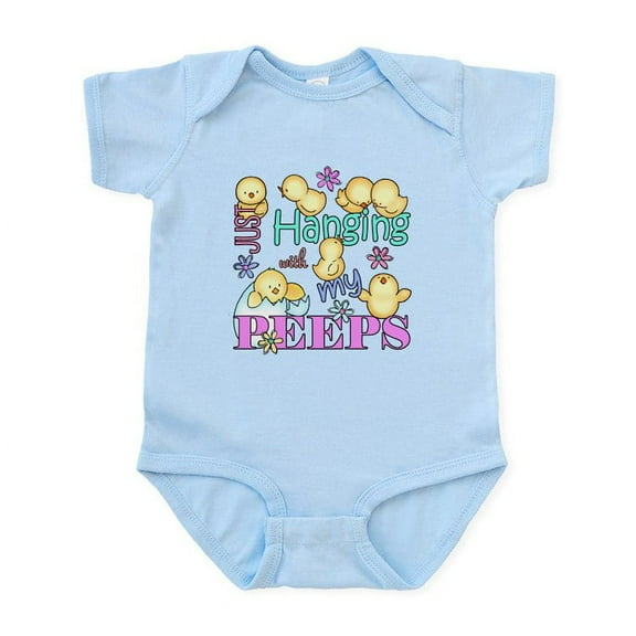 CafePress - Just Hanging With My Peeps Body Suit - Baby Light Bodysuit, Size Newborn - 24 Months