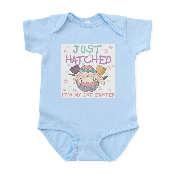 CafePress - Just Hatched 1St Easter Infant Bodysuit - Baby Light Bodysuit, Size Newborn - 24 Months