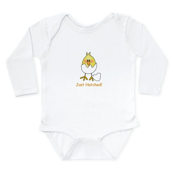 CafePress - Just Hatched Baby Long Sleeve Infant Body Suit - Long Sleeve Cotton Baby Bodysuit