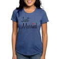 thumbnail image 1 of CafePress - Just Married (Black Script W/ Heart) T Shirt - Womens Tri-blend T-Shirt, 1 of 4