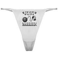 thumbnail image 1 of CafePress - Just Married Classic Thong - Women's Sexy Novelty Thong Panties Underwear, 1 of 4