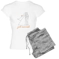 thumbnail image 1 of CafePress - Just Married Women's Light Pajamas - Women's Short Sleeve Print T-Shirt and Pants Light Cotton Pajama Set, 1 of 7
