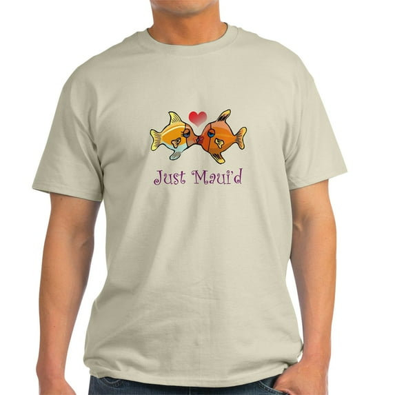 CafePress - Just Maui'd Tropical Fish Log Light T Shirt - Men's Classic Graphic T-Shirt