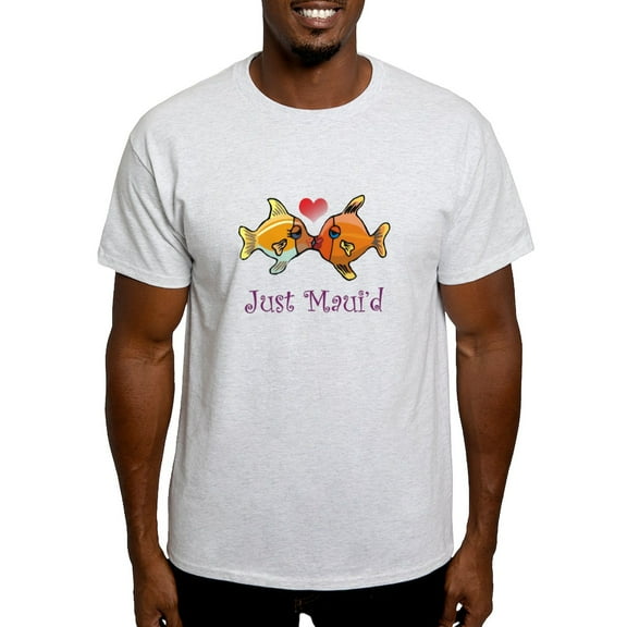 CafePress - Just Maui'd Tropical Fish Log Light T Shirt - Men's Classic Graphic T-Shirt