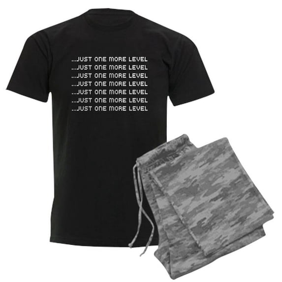 CafePress - Just One More Level Pajamas - Men's Dark Loose Fit Cotton Pajama Set