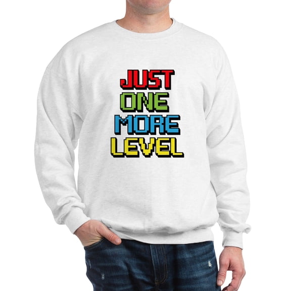 CafePress - Just One More Level Sweatshirt - Crew Neck Sweatshirt